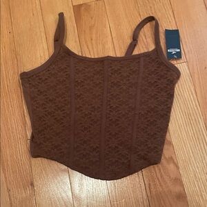 Hollister Chocolate Lace Camisole